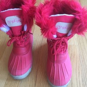 Girls Red Winter Boots